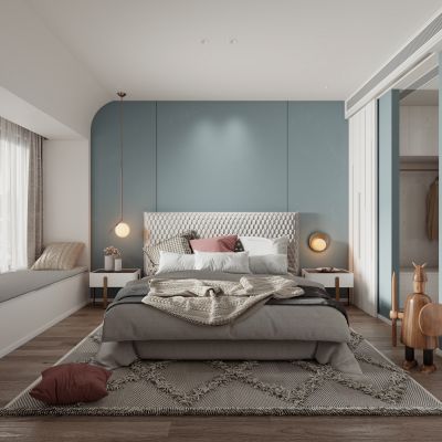 现代轻奢卧室