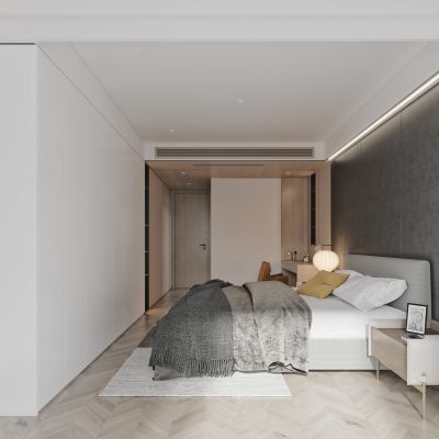现代简约轻奢卧室