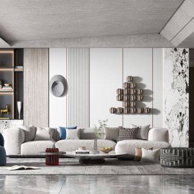 现代轻奢风格客厅