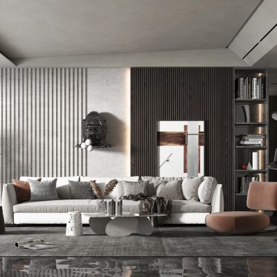 现代轻奢风格客厅