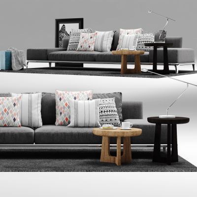 沙发茶几地毯组合