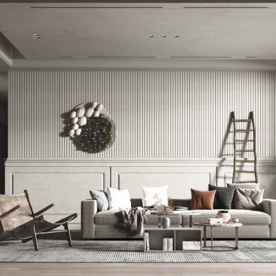 现代轻奢风格客厅