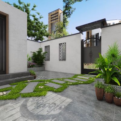 现代院子，院子