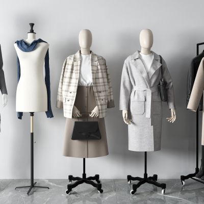 现代模特 西服 衣架