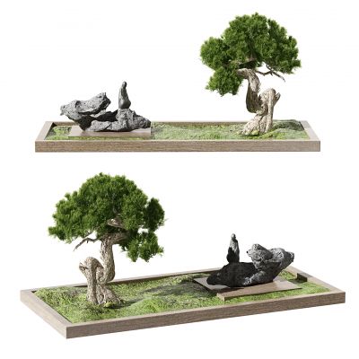 新中式盆景摆件