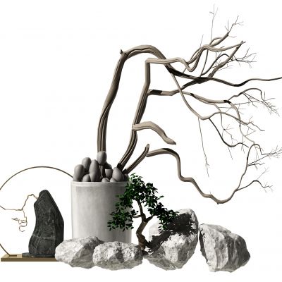 新中式干枝摆件