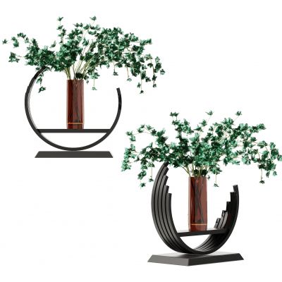 新中式花瓶花艺