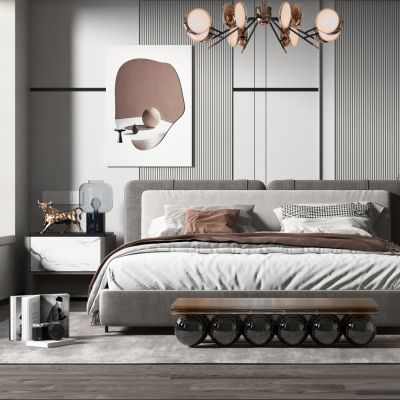 现代简约风格主卧室 父母房