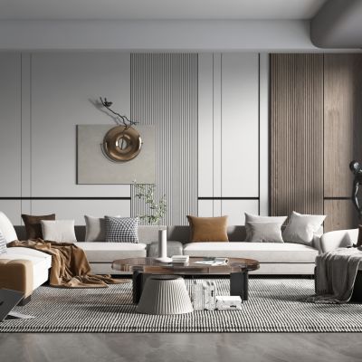 现代轻奢风格客厅