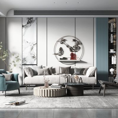 现代轻奢风格客厅