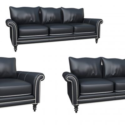 皮革沙发组合
