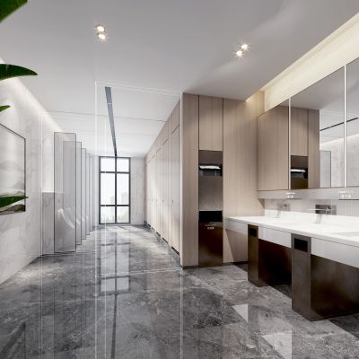 现代公共卫生间