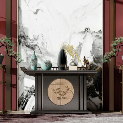 新中式轻奢端景条案