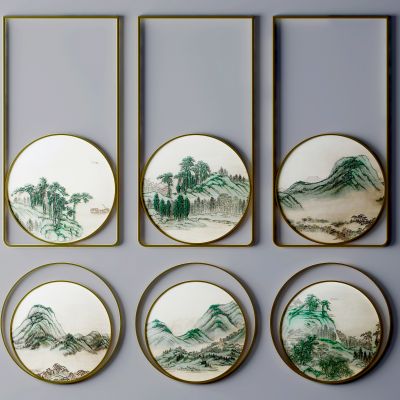 新中式山水装饰画