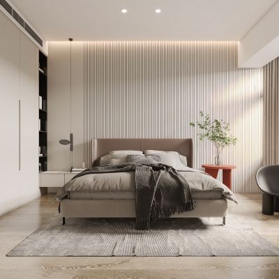 现代卧室，卧室，