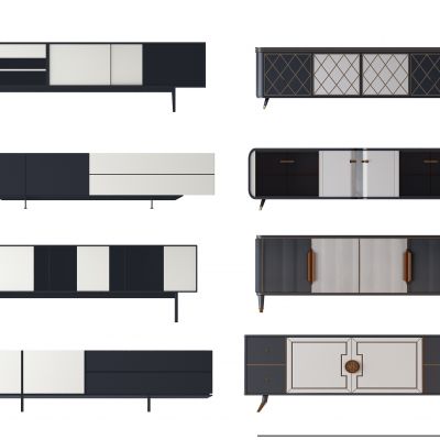 现代电视柜组合