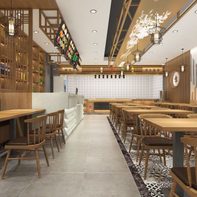 现代餐厅兰州牛肉面拉面