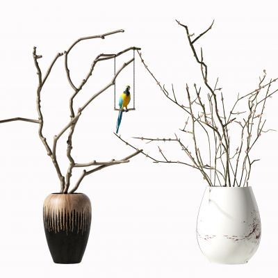 新中式干枝摆件