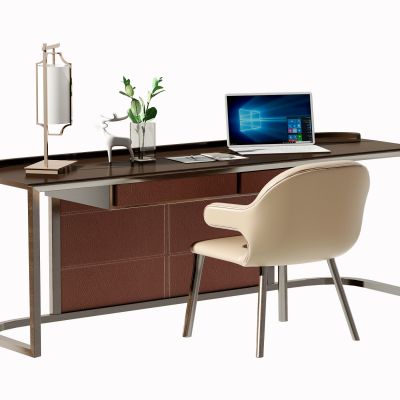 新中式书桌椅组合