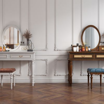 欧式美式梳妆台