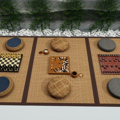 中式象棋围棋蒲团组合