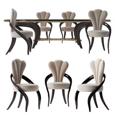 新古典实木餐桌椅