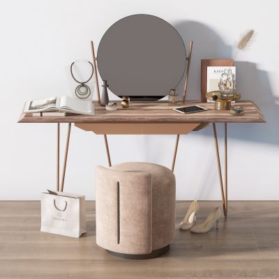 现代轻奢梳妆台