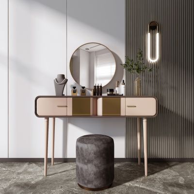现代轻奢梳妆台