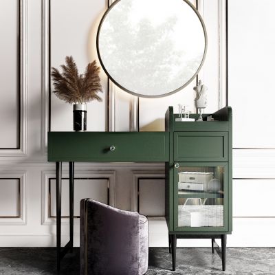 现代轻奢烤漆梳妆台