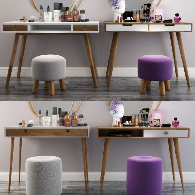 北欧木质梳妆台