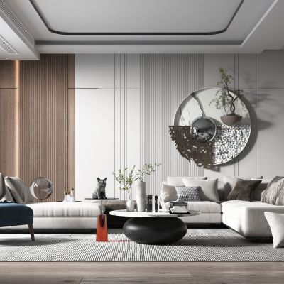 现代轻奢风格客厅