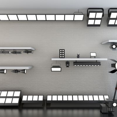 现代舞台灯、射灯组合