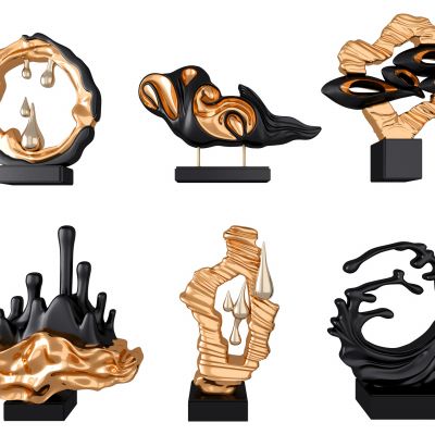 新中式石头雕塑摆件