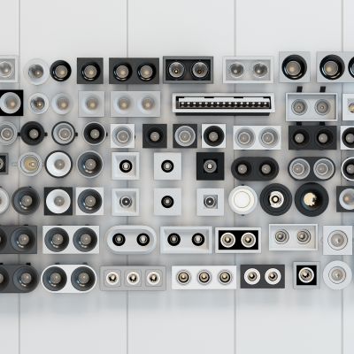 现代筒灯、射灯组合