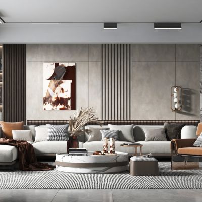 现代轻奢风格客厅