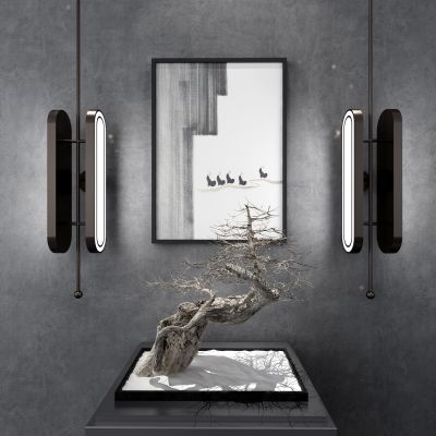 新中式饰品沙子，枯树摆件