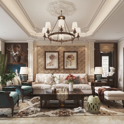 美式客厅