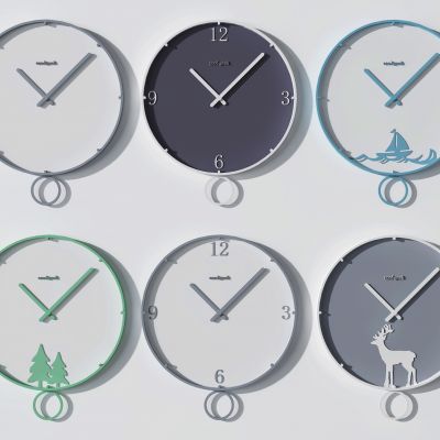北欧圆形挂钟