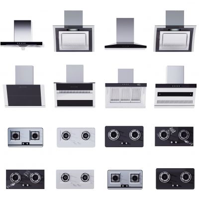 现代吸油烟机，燃气炉