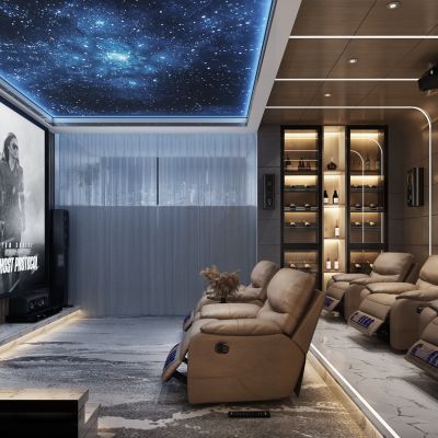 现代视听室影音室