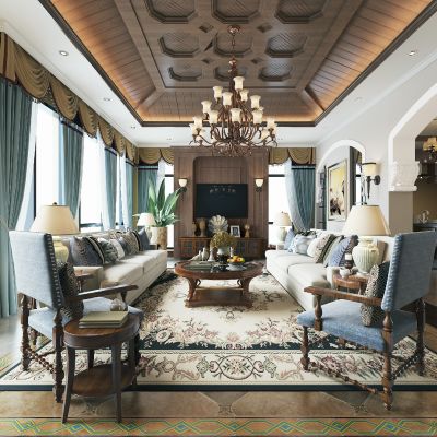 美式客厅
