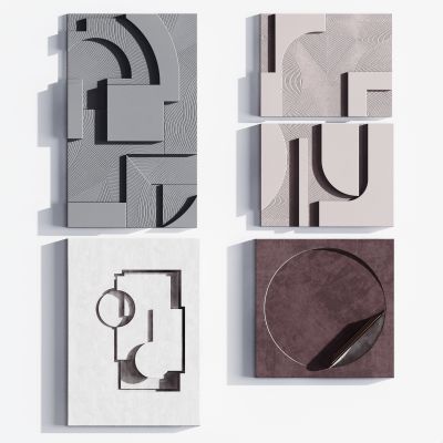 现代几何立体挂件，墙饰