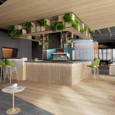 工业风办公休闲区