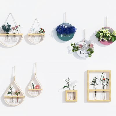 北欧壁挂植物挂件，墙饰