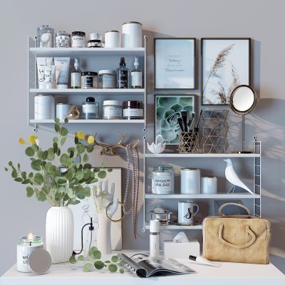 现代置物架洗浴用品组合