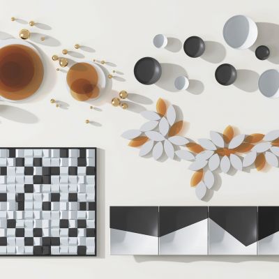 现代几何墙饰，挂件