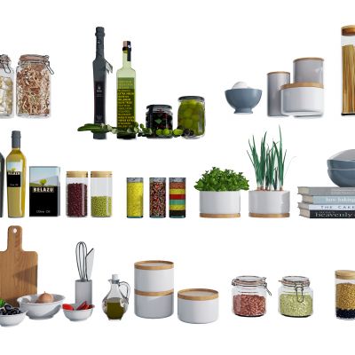 厨房食物储物罐子，调料瓶罐