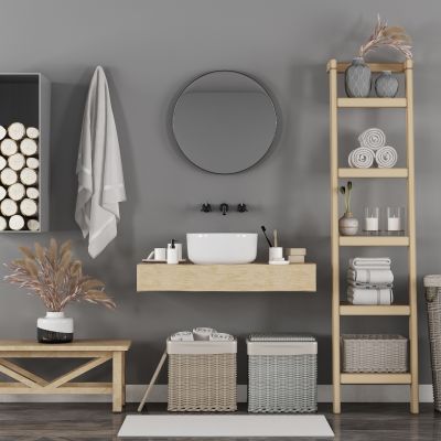 自然风卫浴用品组合