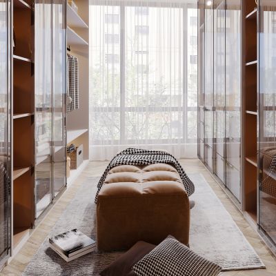 现代简约轻奢风格衣帽间