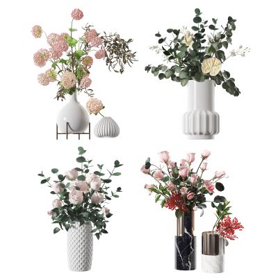 现代牡丹花，玫瑰花花艺